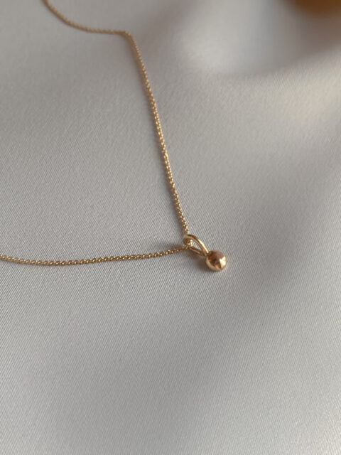 Gold nugget necklace