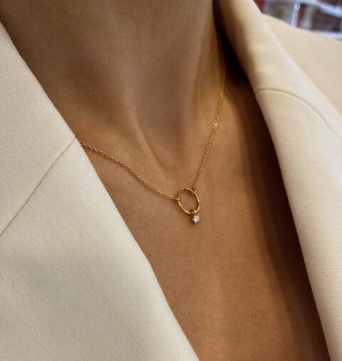 Juni necklace 18k 0,09ct W.SI