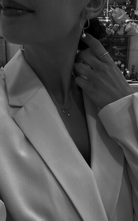 Juni necklace 18k 0,09ct W.SI