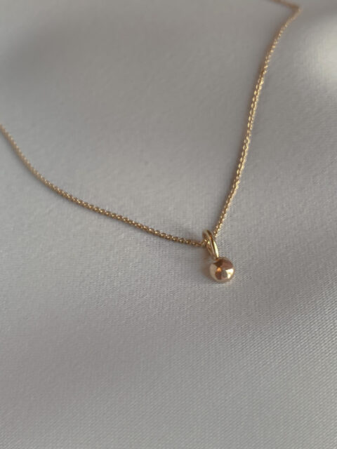 Gold nugget necklace