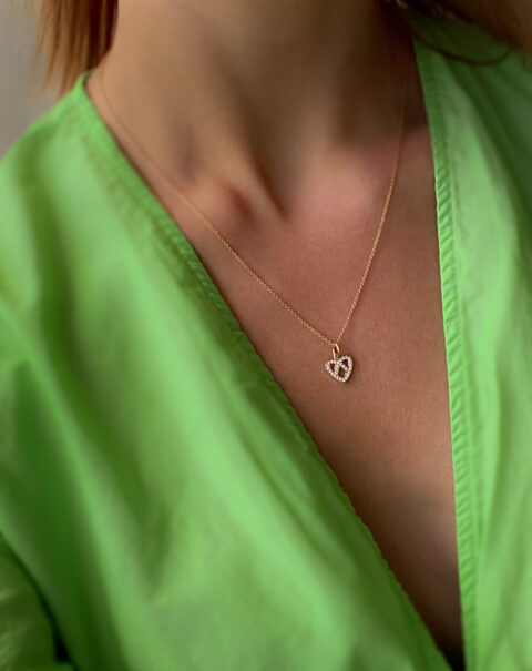 Nouvelle Necklace 18K 0,14ct