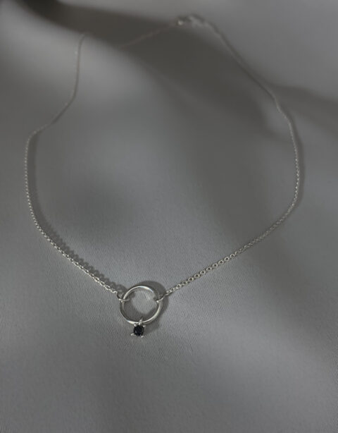 Juni necklace black diamond